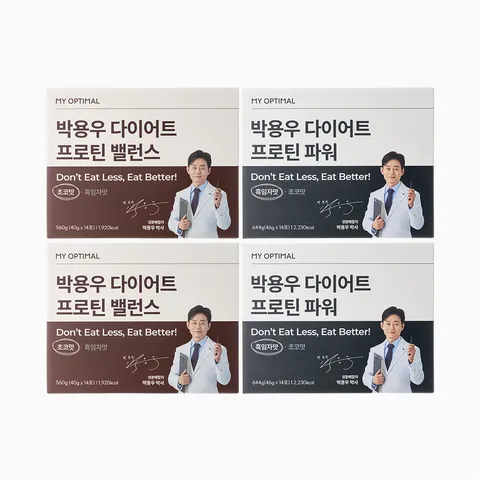 마이옵티멀 박용우 다이어트 프로틴쉐이크 파워 28팩 (2박스) + 밸런스 28팩 (2박스)