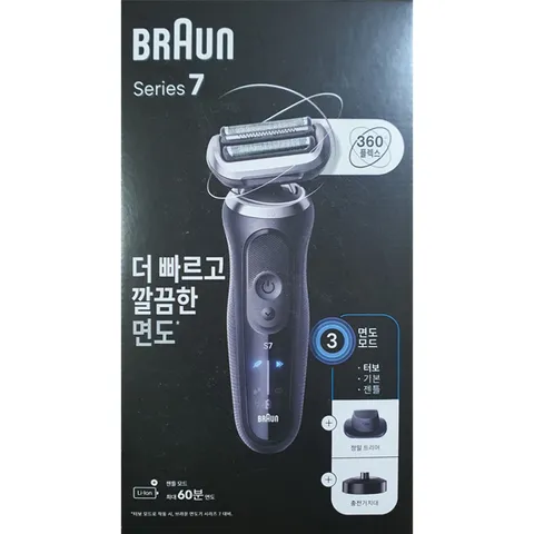 BRAUN 시리즈 7 브라운 전기면도기 블랙 72-N4200cs 