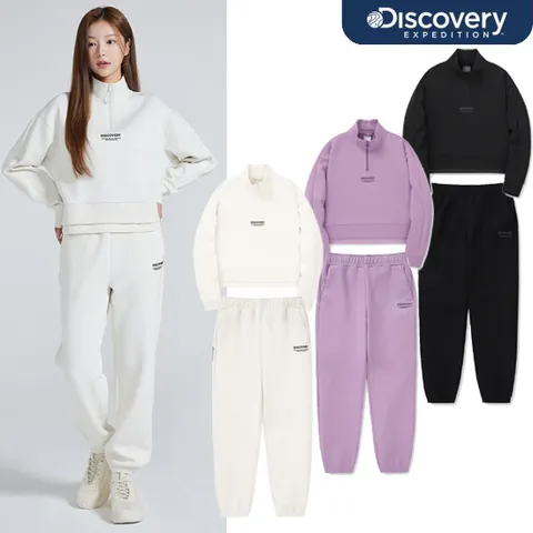 [현대백화점] 디스커버리 24FW 여성 반집업 트레이닝세트 DWTR43044 DWTP41044