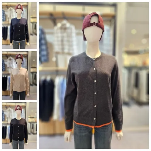 [현대백화점] [폴햄][POLHAM]여성 캐시블렌드 라운드 가디건 4컬러 PHF4EC2020 +할인쿠폰