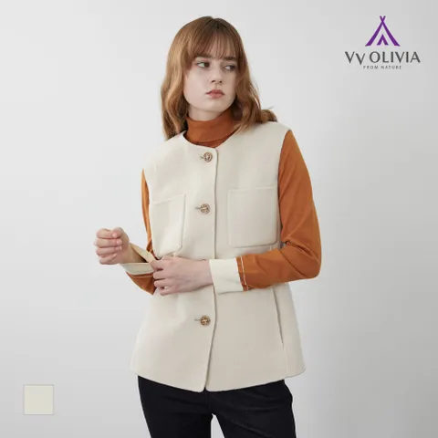 [비비올리비아] 핸드 메이드 베스트_VVCQC3W9271 +할인쿠폰