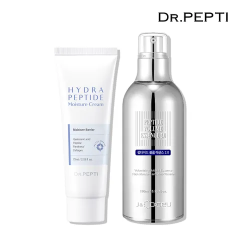 닥터펩티 하이드라 펩타이드 모이스처 크림 75ml + 펩타이드 볼륨에센스 2.0 100ml