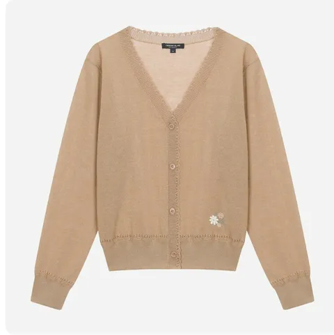 [현대백화점] [써스데이아일랜드](T256MCD135W)자수 포인트 브이넥 가디건 +할인쿠폰