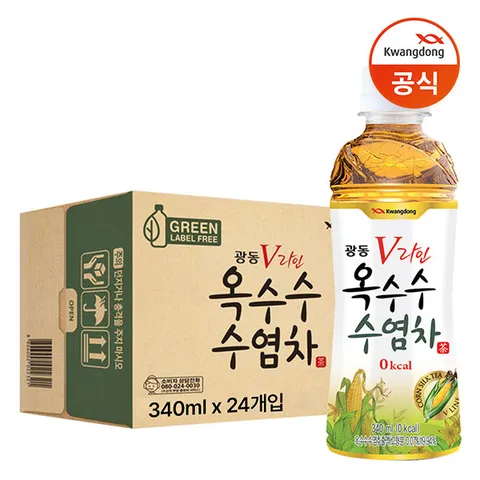 [  ][광동직송] 옥수수수염차 340ml X 24개/차/음료/음료수