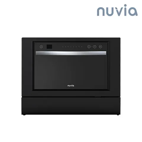 누비아 6인용 무설치 무타공 식기세척기 NDW-NI6B / 가정용 프리스탠딩 텀블러 컵 식세기 건조 살균