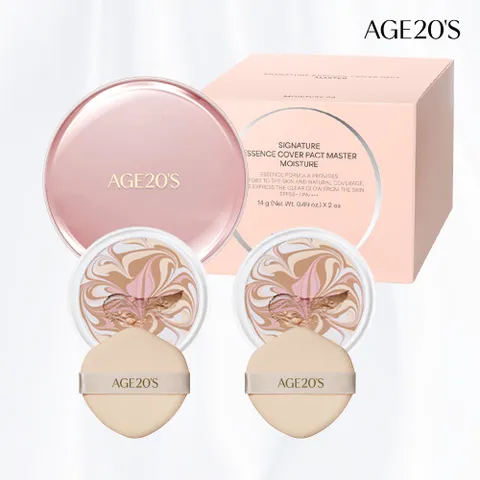 [에이지투웨니스]AGE20S 시그니처 에센스 커버 팩트 마스터 모이스처(케이스1+리필2) (SPF50+ PA++++) - 현대Hmall