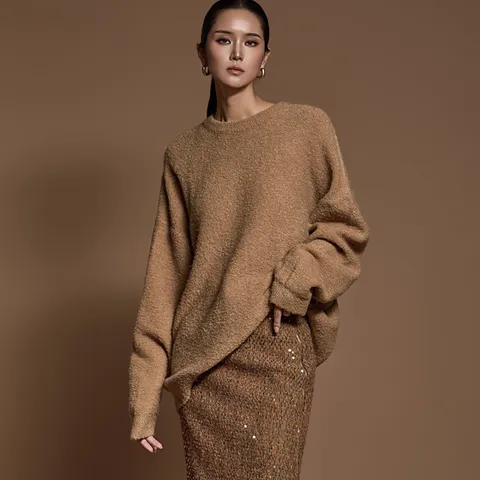 [딘트] E3666 알파카 부클 니트 +할인쿠폰