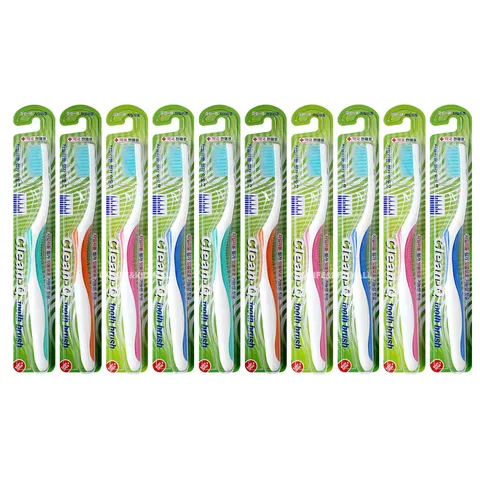 클린큐 자일리톨 칫솔 10개 미세모칫솔 약국판매용