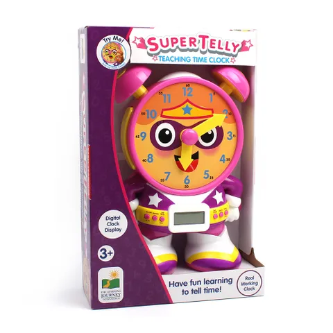 [러닝저니] 슈퍼텔리클락(핑크) 영어 시계 시간 공부