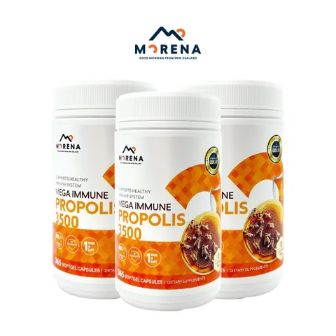 [해외직구] 모레나 메가 이뮨 프로폴리스 3500mg 365정X3개