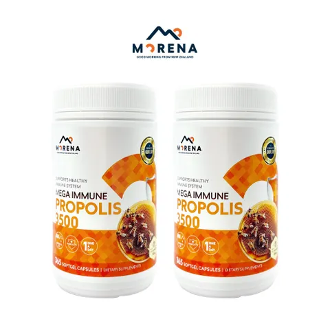 [해외직구] 모레나 메가 이뮨 프로폴리스 3500mg 365정X2개
