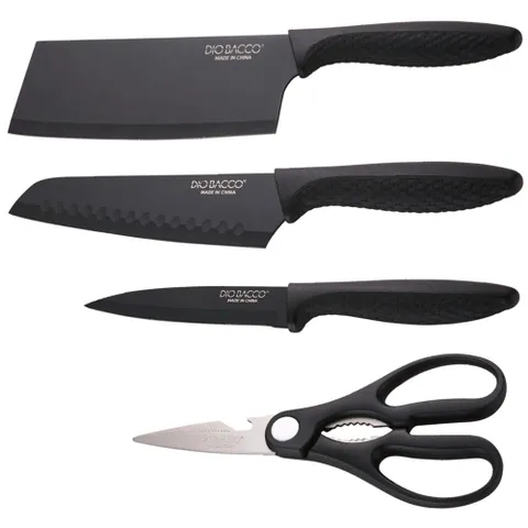 디오바코 블랙에디션 칼4종세트(중식도/식도/과도/가위)