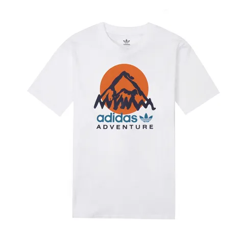 아디다스 여성 오리지널 어드벤처 반팔 티셔츠 화이트 IC5385