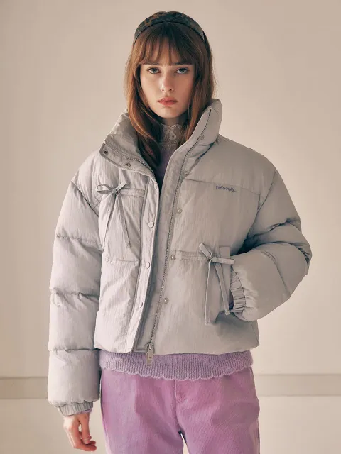 [현대백화점] [로라로라] RIBBON WELLON PADDING GRAY (RMN7DW-JP24701M002) +할인쿠폰