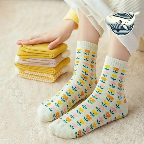 두툼 방한 캐쥬얼 데일리 포인트 중목 양말 +할인쿠폰