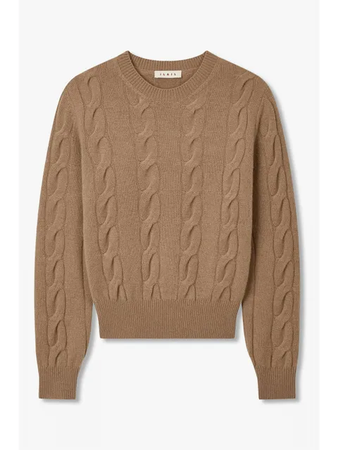 [ILAIL] 케이블 크루넥 니트 풀오버_카멜 IA15452015