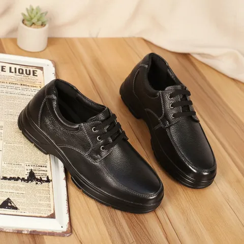 남성 셋업 코지 레더 슈즈 중년용 푹신 캐쥬얼 신발 +할인쿠폰