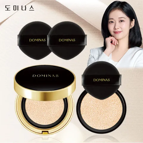 [ 퍼프 2개입 추가 증정]태극제약 도미나스 기미커버쿠션 (본품1+리필1+퍼프2) +할인쿠폰 +무이자3개월