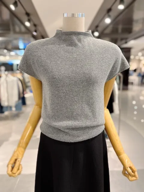 [현대백화점] ab.fz 울혼방 홀가먼트 하프넥 반팔 니트 (ABXZ4QW35J) US +할인쿠폰