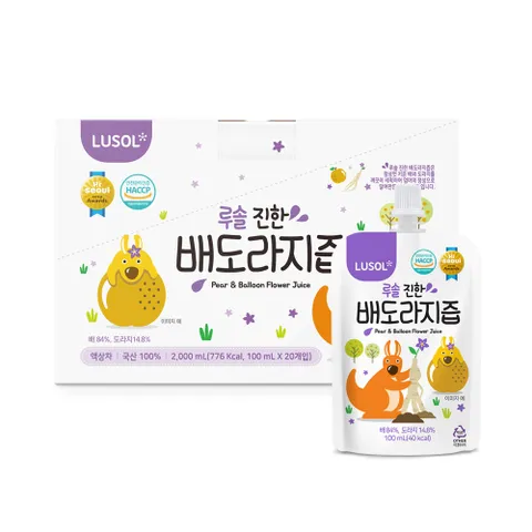 [루솔] 진한 배도라지즙 선물박스(20포) 배즙