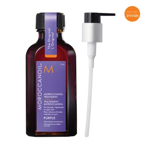 [현대백화점] [모로칸오일 공식수입원] 모로칸오일 트리트먼트 퍼플 50ml+펌핑기 +할인쿠폰