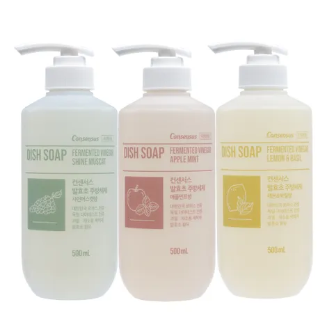 [체험팩] 컨센서스 발효초 주방세제 500ml (3가지향 택1)
