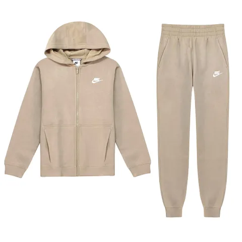 나이키 NSW 클럽 플리스 후드 조거 여성 트레이닝복세트 츄리닝 러닝복 카키 브라운 FD3114-247 - 현대Hmall