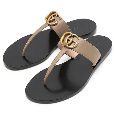 (스크래치) [GUCCI] 구찌 GG 마몽 T-스트랩 샌들 497444-A3N00-2606-35M +할인쿠폰