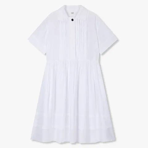 [현대백화점] TOMBOY 핀턱 셔츠형 셔링 원피스9105341120 +할인쿠폰