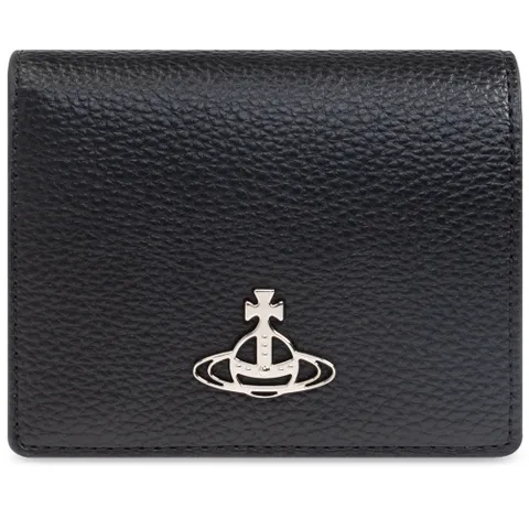 [비비안웨스트우드] 25FW ORB 로고 그레인 반지갑 블랙 51150031W S000D N403 +할인쿠폰