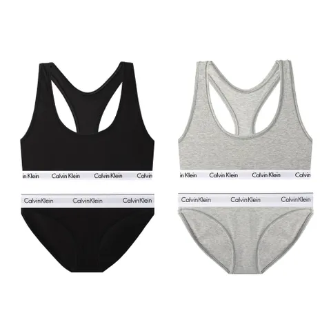 [캘빈클라인 언더웨어] CK 여성 코튼 스포츠브라 브라렛+팬티 세트 QP1114+F3787 2종 택1 +할인쿠폰