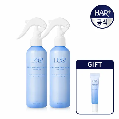 [헤어플러스]단백질 본드 워터 에센스 헤어 미스트 200ml 2개 (+단백질앰플15ml 증정) / 노워시 트리트먼트