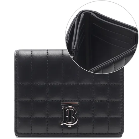 [버버리] 24SS 여성 롤라 퀼팅 3단 반 지갑 (8064823 BLACK PALLADIO 24S) +할인쿠폰