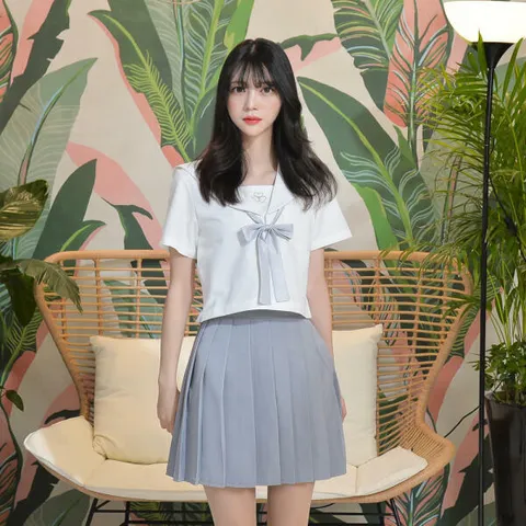 아트박스/교복몰 교복몰 부드러운 하늘 일본여고생 세라복 세트 반팔