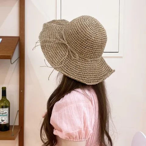 아트박스/미니멜로즈 엄마와커플 바캉스 밀짚 모자 여름 라피아햇