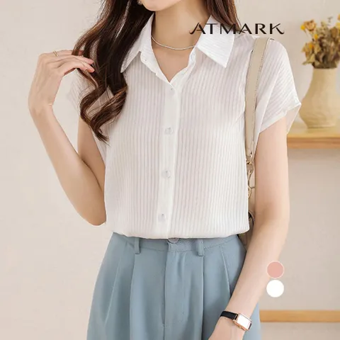 ATMARK (77까지)소이잔패턴캡소매셔츠_AA53SH012G +할인쿠폰