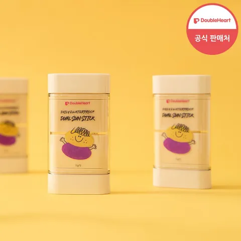 [더블하트] 1+1 데일리 워터프루프 듀얼 선스틱(11gx2) +할인쿠폰