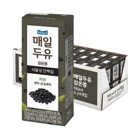 매일두유 검은콩 식물성 단백질 190ml x 24 / NU