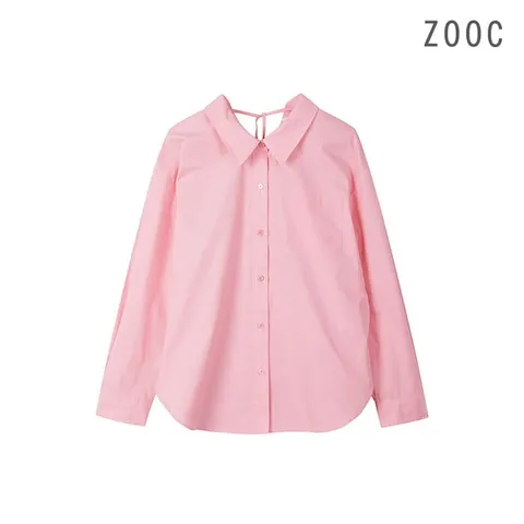 [ZOOC] 백스트랩 포인트 루즈핏 셔츠 PK_V251MSC903 +할인쿠폰
