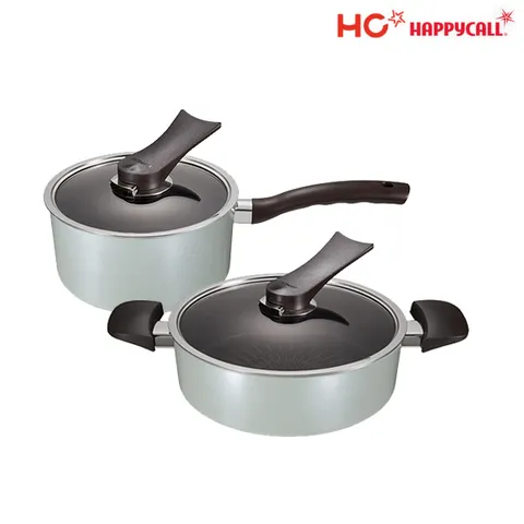 [HAPPYCALL] HC해피콜 뉴버던트 티타늄 IH 냄비 2종B(편수18+전골24) - 현대Hmall