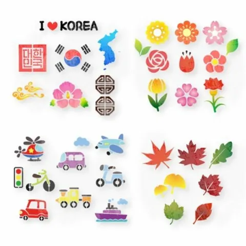 피오피스토리 스텐실 도안(15종 택1)