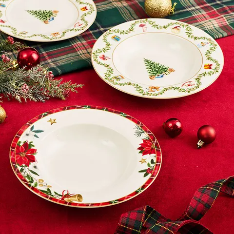 35.[보니타하우스] 크리스마스 홀리포인 파스타볼 2p (패턴 택 1)