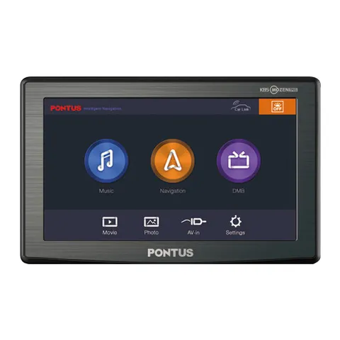 [최신 CPU와 무료정보로 빠르게! 차안의 Brain!][PONTUS]현대폰터스 내비게이션 P471B 7인치 8GB GINI 2D