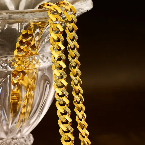 [한국표준금거래소] 순금 격샌딩팔각체인목걸이 18.75g