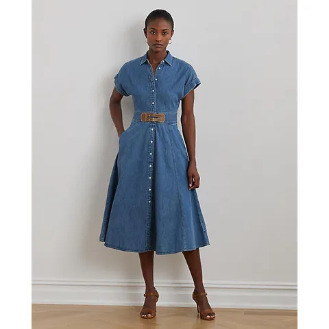 로렌 랄프 로렌 버클 트림 데님 셔츠드레스(WMLDDRSSN820194400) +할인쿠폰 + 최종 결제가 기준 15% 적립