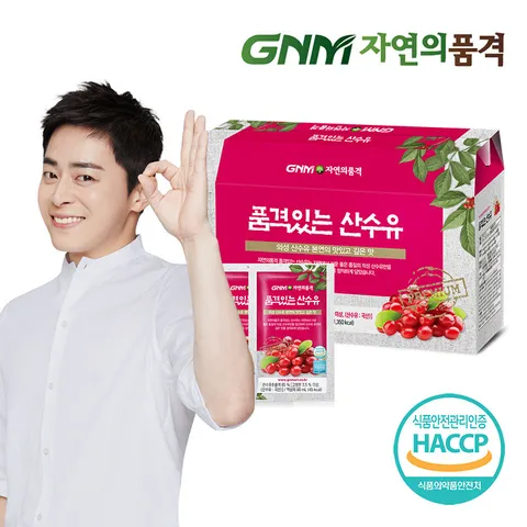 GNM자연의품격 품격있는 국산 산수유즙 1박스 (총 30포) / 오미자 복분자 +할인쿠폰
