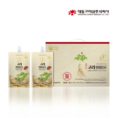 [대동고려삼] 고려 인삼음료(100ml x 10포)/인삼추출액 82.5%/타우린함유
