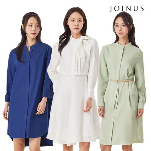 [N][조이너스] 조이너스여성봄원피스루즈핏플레어셔츠4종택1