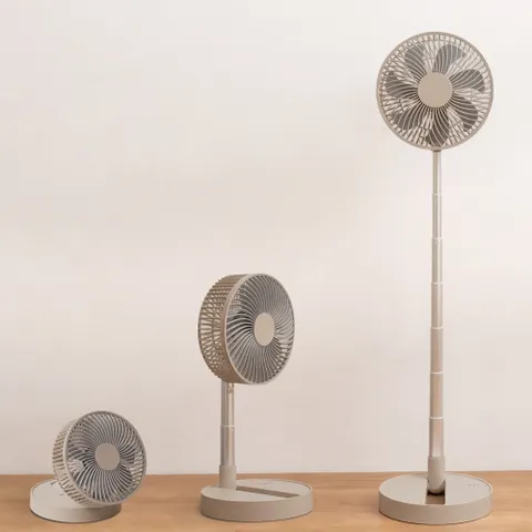 리웨이 접이식선풍기 저소음 폴딩 BLDC 무소음 무선선풍기 베이지