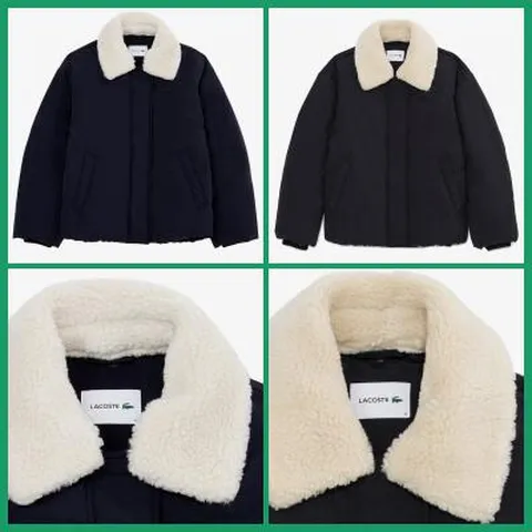 [현대백화점] [라코스테여성]25FW탈착형 시어링 카라 미디 다운BF610E-55N +할인쿠폰